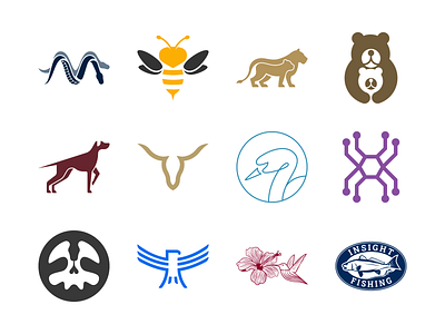 Logo Folio 2020 Vol.11 animal logo bear logo bee logo bird logo dog pointing logo fish logo fishing logo icon lion logo logo modern logo negative space logo simple logo snake logo spider logo swan logo