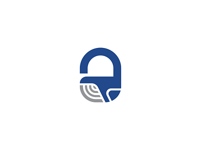 Whale Lock Logo animal logo icon logo modern logo negative space padlock icon pictorial mark privacy security security logo simple logo whale icon whale lock whale logo whale vector