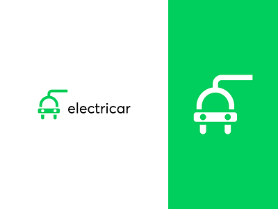 Electric Car Logo Concept