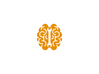 Mental Health Logo ai logo brain icon brain logo icon logo mental health mental health icon mental health logo mental health therapy modern logo negative space logo pictorial mark simple logo wrench logo