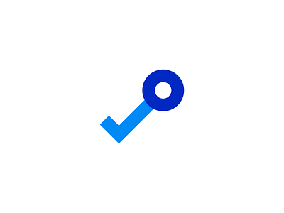 Verified Key Logo Concept icon key logo logo minimal logo minimalist logo modern logo pictorial mark privacy safety security logo simple logo