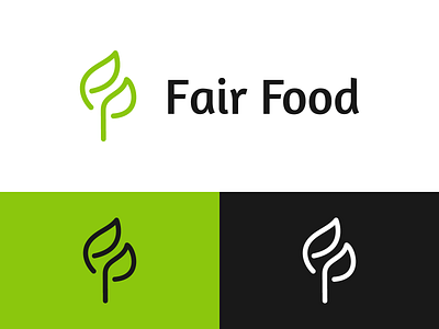 F Logo with leaf element