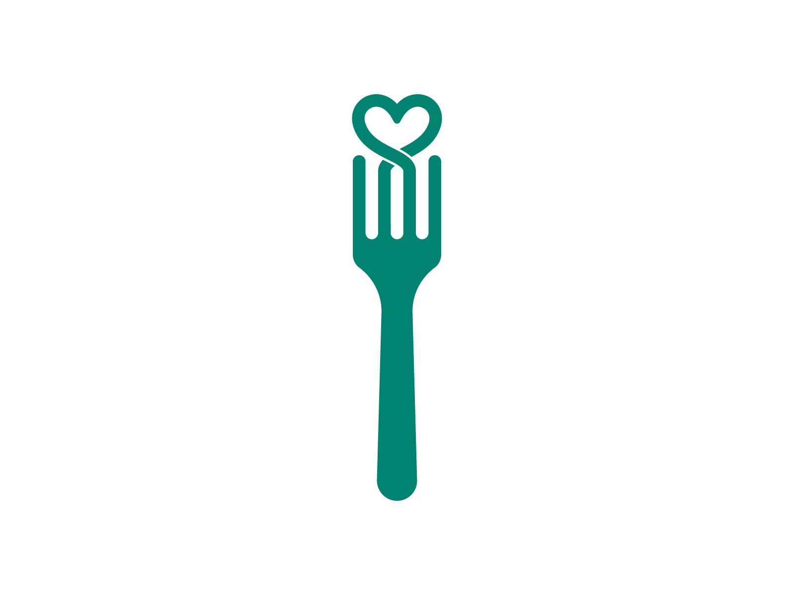 Heart of food logo concept by Ery Prihananto on Dribbble