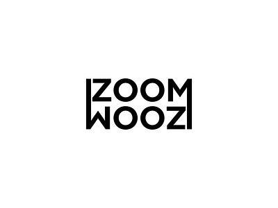 ZOOM WOOZ anagram logo typography wordmark zoom logo