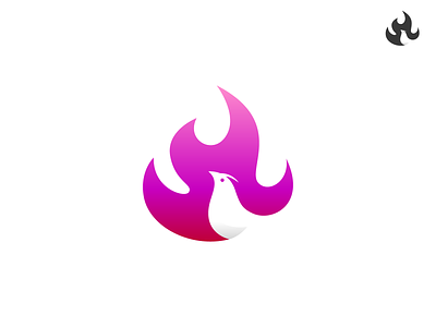 Phoenix (Fire + Bird) Logo Concept