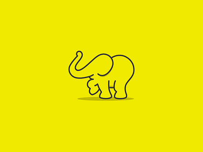 Elephant Logo animal logo children logo elephant logo logo outline logo