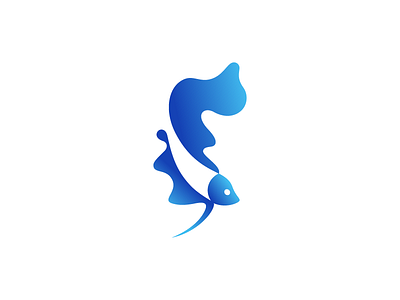 Betta Fish Logo animal logo beautiful logo betta fish logo blue logo fish logo golden ratio logo logo grid negative space logo simple logo smart logo