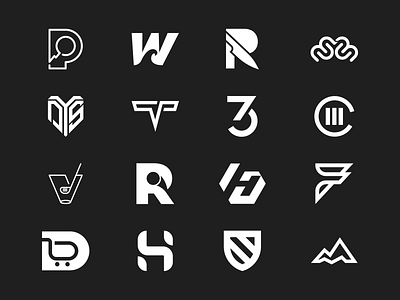 Logo Folio 2019 - Part 5 font hidden message icon initial lettermark logo modern logo monogram negative space outline pictorial mark simple logo symbol wordmark