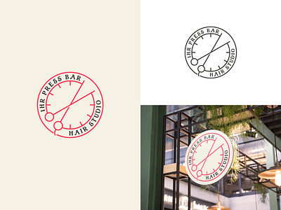 Hair Studio Logo barber logo beauty logo beauty salon girl hair hair salon haircut hairdresser hairstyle logo logo design retro logo salon salon logo scissor simple logo vintage logo