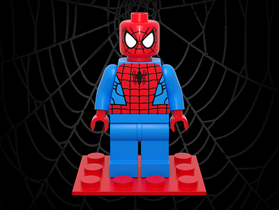 LEGO Spider-man 3d 3dischill 3dmodel blender blender community illustration lego spider man spider man