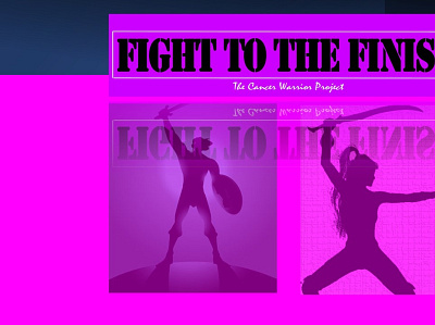 Fight to the Finish branding bryanlong cancer cancerwarrior design fundraising graphic design icon logo