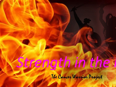 Strength in the Fire branding bryanlong cancer design fundraising graphic design icon logo