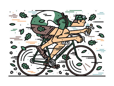 Spin Cycling Festival bicycle illustration character design illustration vector vector illustration