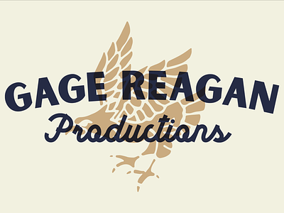 Gage Reagan Productions badge brand branding illustration logo logo design typography vector