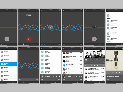 Audio App Kit app audio ios material media media library media player recorder screens sound ui