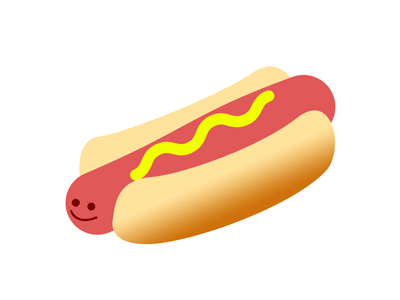 Hotdance 2d animation character character design dancing food funny gif hotdog mograph vector