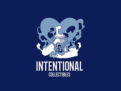 intentional collectibles branding design flat icon illustration illustrator logo vector
