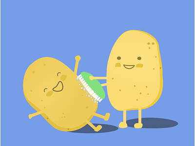 Potato Pals buds design friends illustration pals potato scrub spud