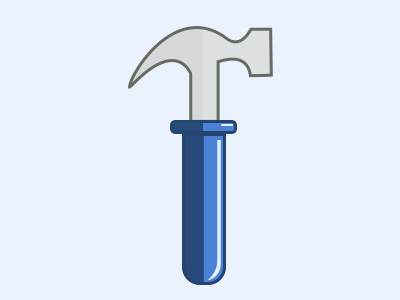 Hammer blue builder hammer tool