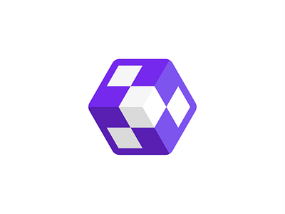 3D Cube Tech Logo Design abstract logo brand identity branding cube logo dice logo gradients icon logo logo design logo designer logotype symbol tech logo
