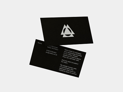 Raida Architects - Business Card Design
