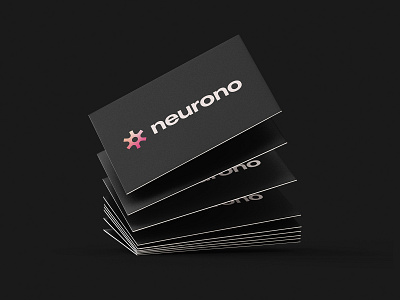 Neurono - Business Card Design abstract logo app logo brand identity branding business card business card design logo logo design logo designer startup brand startup logo symbol tech brand tech logo