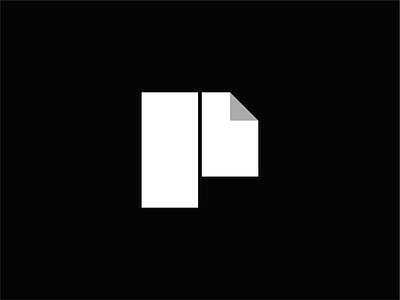 Paper Letter P Logo Design