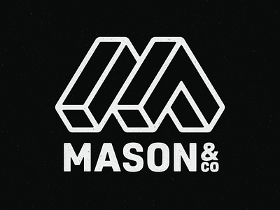 Logo - Mason & Co. brand identity branding building construction identity industrial logo logos logotype mark symbol typography