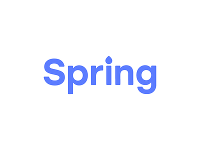 Spring Water - Wordmark Design bottled water business logo logo logo design logotype monogram spring spring water startup wordmark