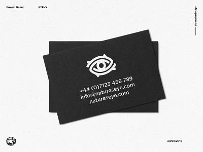 EYEVY - Eye Logo Business Card brand designer brand identity business card design eye logo logo design logo designer logomark logotype minimal logo nature logo photo logo photographer logo