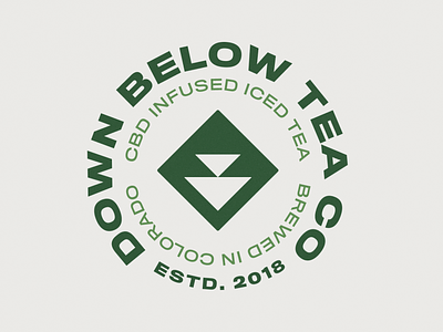Down Below Tea Co. - CBD Logo Lockup (Alt.)