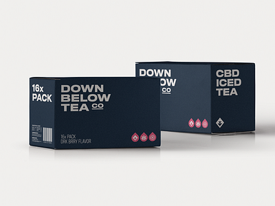 Down Below Tea Co. - CBD Box Packaging