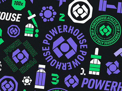 Powerhouse - Logo, Badges & Icons brand identity branding cannabis cannabis branding cannabis design cannabis logo cbd cbdoil design hemp icon logo logos logotype sports logo symbol