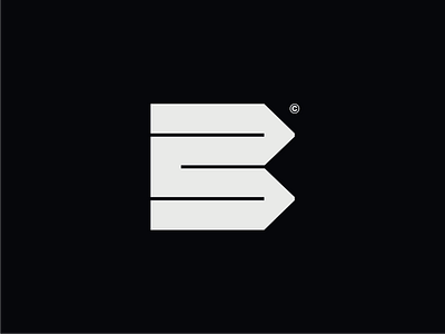 Letter B Construction Logo