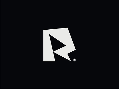 Letter R Logo Design - Athlete Lightning
