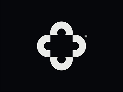 WW033 - Square Logo 2 abstract logo brand identity branding lettering logo logo design logotype puzzle puzzle logo square square logo startup logo symbol tech logo