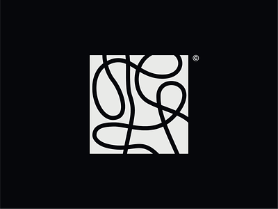 Abstract Square Art Logo