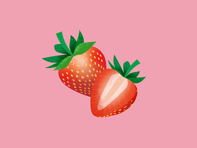 Fruit 00 design flavor fruit graphic design illustration strawberry