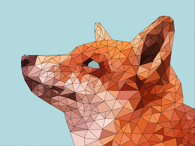 Poly Fox fox geomatry poly