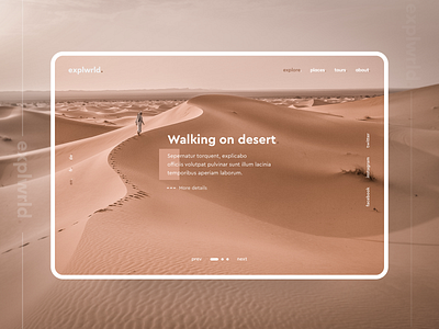 explwrld. - Main screen agency business creative denisbujupaj design explore minimal ui ux web web design