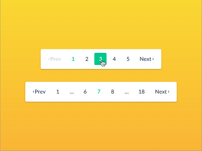 On to the Next One button hover navigation numbers page pagination ui