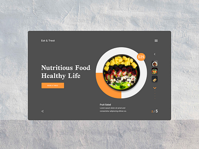 Eat & Treat Restaurant Website Design Version-2
