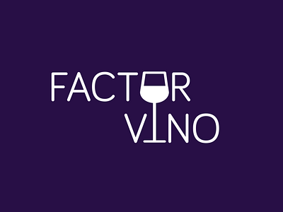 Logotipo Factor Vino branding design logo logotype vector