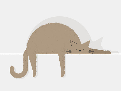 Cat doodle art cat cats doodle drawing illustration kitten lazy wall