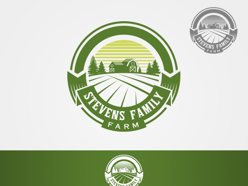 Stevens Family Farm Logo Design by Devin Taule on Dribbble