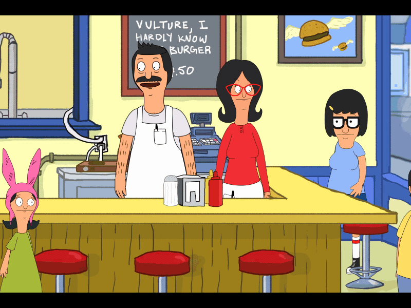 Bobs Burgers AfterEffects Animation- 1 aftereffects animation bobs burgers character animation duik joysticksnsliders rigging rubberhose shape layers vector