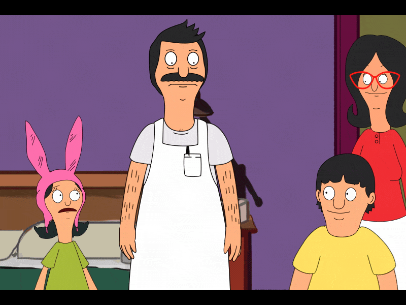 Bobs Burgers AfterEffects Animation 5 aftereffects animation character animation duik joysticksnsliders rigging rubberhose shape layer vector