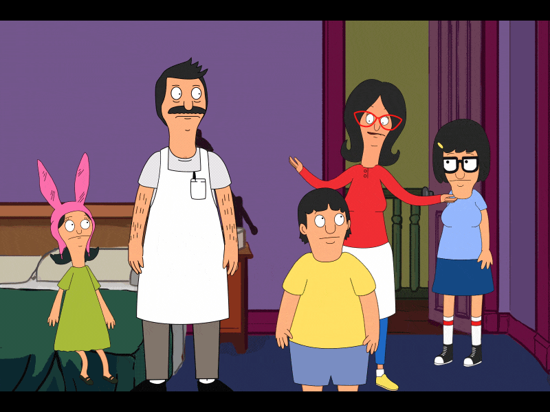 Bobs Burgers AfterEffects Animation 6 2d adobe aftereffects bobs burgers character animation duik joysticksnsliders rigging rubberhose
