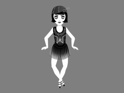 Flapper Dance 2d adobe aftereffects animation character design dance flapper mograph motion graphics rigging shape layers vector