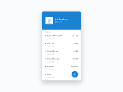 UI Challenge #3 - Balance balance payment transaction